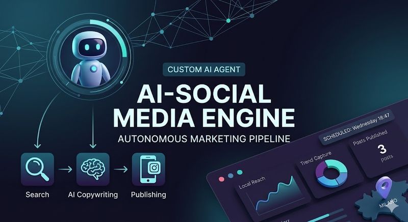 Autonomous Social Media Engine driven by Custom AI Agents