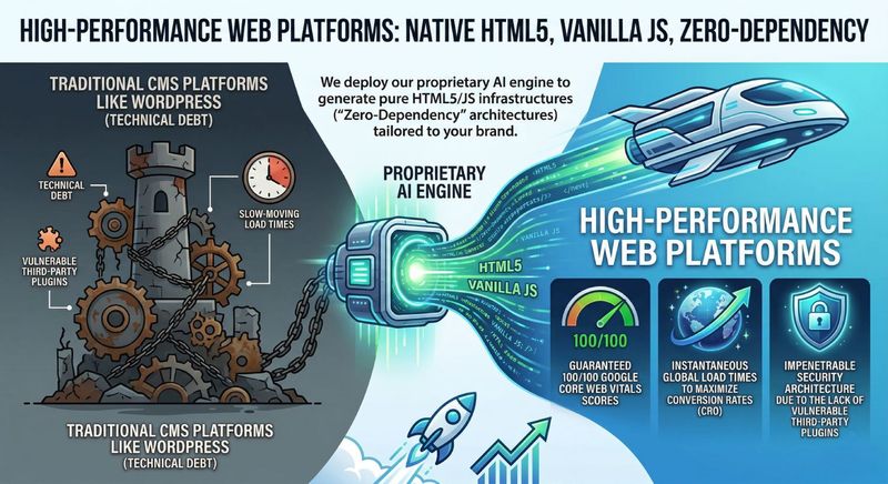High-Performance Zero-Dependency Vanilla JS Web Architecture